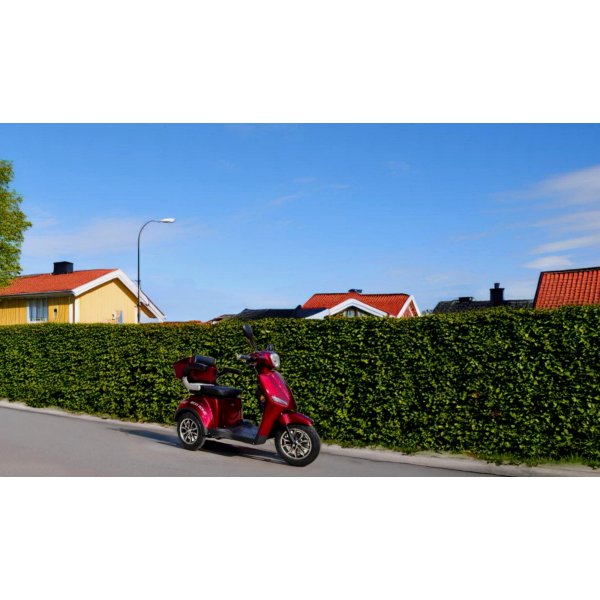 Promenadscooter Eco Zone - Röd 800W + Reflexsele Promenadscooter Eco Zone - Röd 800W + Reflexsele