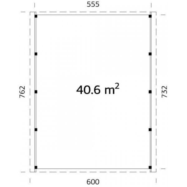Carport Karl - 40,6 m² Carport Karl - 40,6 m²