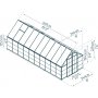 Canopia Balance Polycarbonat-Gewchshaus 14,8 m - Dunkelgrau