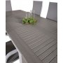 Ekens Matgrupp (160x90) - Vit/Gr - 6 Stolar