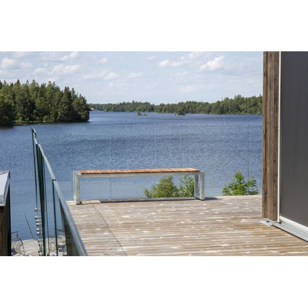 Salstad bnk  Akacia/metall