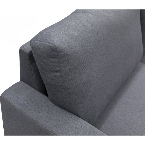 U-soffa b�ddsoffa T�rn� med f�rvaring - 304 cm - m�rkgr�