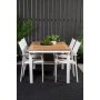 Dotorp Matgrupp (160x90) - Vit/Natur - 4 Stolar