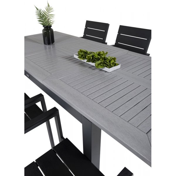 Ekenäs Matgrupp (152x90) - Svart/Grå - 6 Stolar Ekenäs Matgrupp (152x90) - Svart/Grå - 6 Stolar