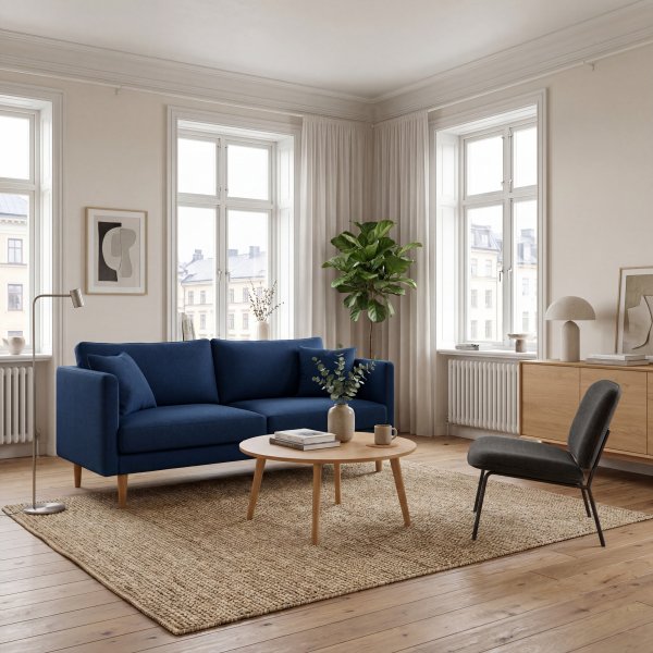 Soffa Östermalm 223 cm - Blå Soffa Östermalm 223 cm - Blå