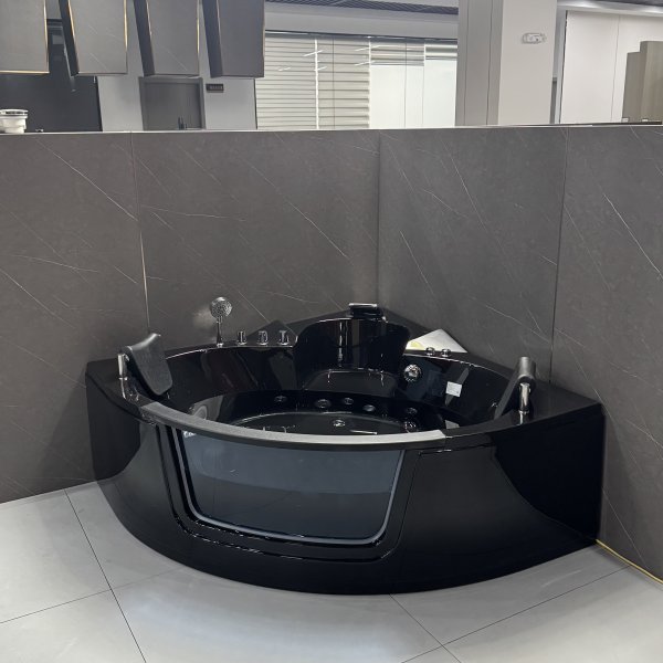 H�rnbadkar Kailua massagebadkar 150 � 150 cm � Svart