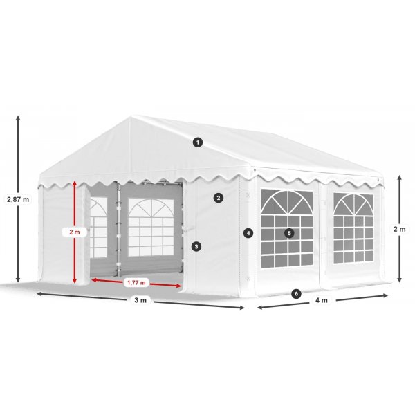 Partytält Eco 1 i PE - 3 x 4 m Partytält Eco 1 i PE - 3 x 4 m