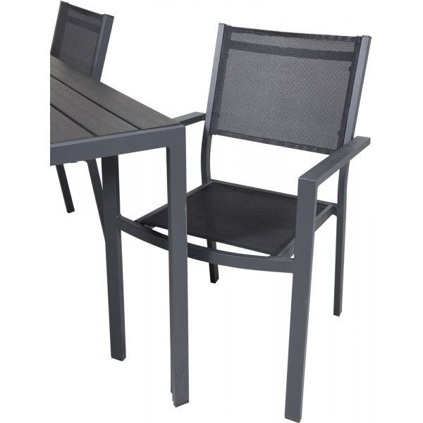 Ervalla Matgrupp (150x90) - Svart - 4 Stolar Ervalla Matgrupp (150x90) - Svart - 4 Stolar