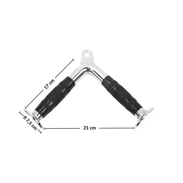 Triangulärt kabelhandtag med gummivaderat handtag Triangulärt kabelhandtag med gummivaderat handtag