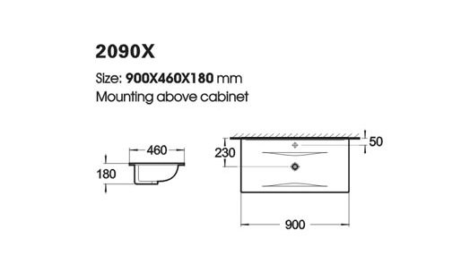 Badrumsmöbler Torino 90 - Antracitfärgat med spegelskåp Badrumsmöbler Torino 90 - Antracitfärgat med spegelskåp