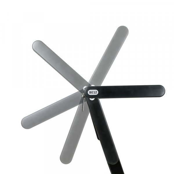 L�pband (vikbart) BE12 - svart