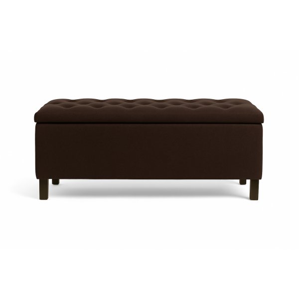 S�ngkista Hassl� 120 cm - M�rkbrun