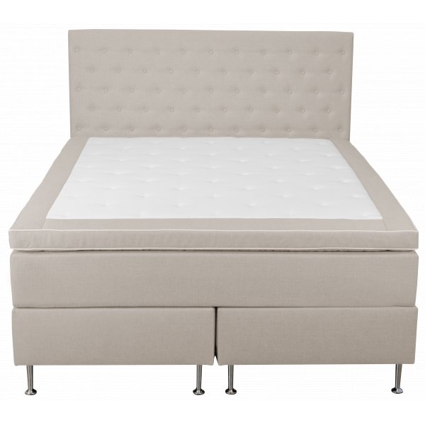 Kontinentals�ng 180x200 cm beige pocketfj�dning 5 zoner