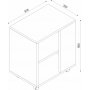 Telma sidobord 35 x 56 cm - Valn�t