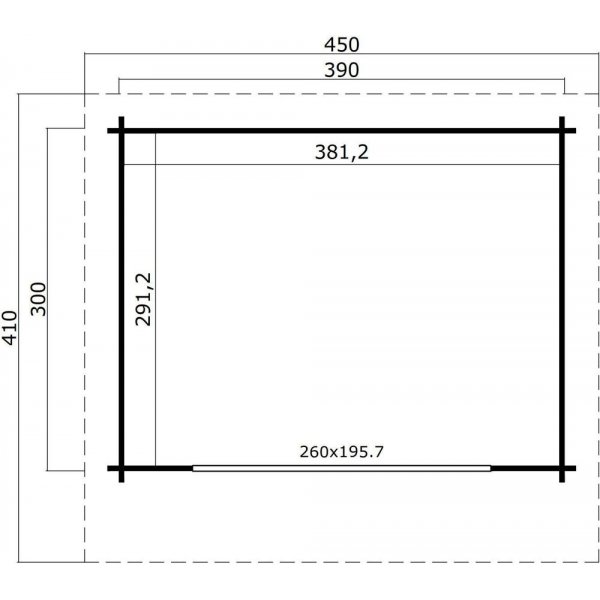Friggebod Gunvald A - 11,7 m² Friggebod Gunvald A - 11,7 m²