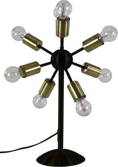 Bordslampa Str�la - Svart / m�ssing