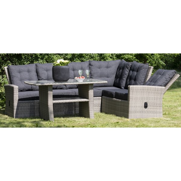 Orlando utembel grupp med hg rygg (stllbar) - Gr konstrotting