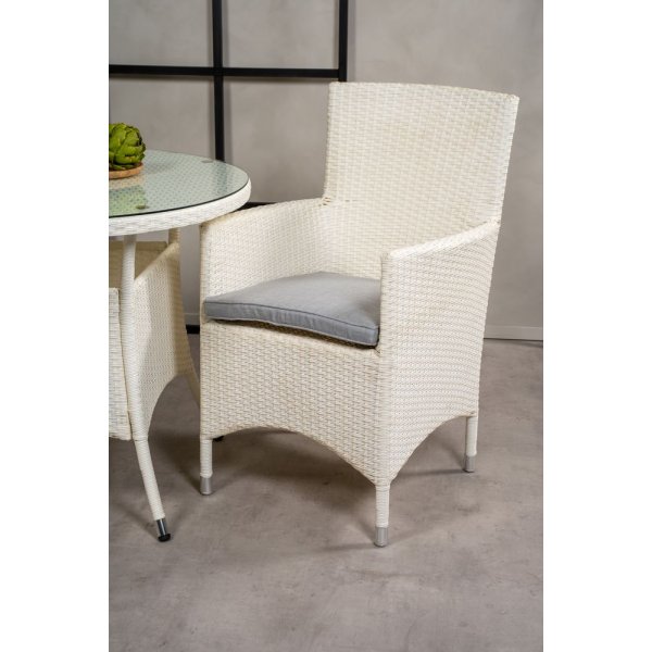 Frubol Matgrupp (ø90) - Vit - 2 Stolar Frubol Matgrupp (ø90) - Vit - 2 Stolar