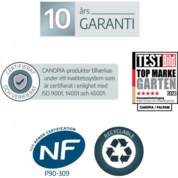 Canopia Majorca Pooltak 4x6 - Gr�