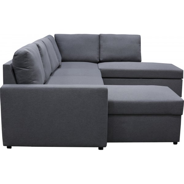 B�ddsoffa U-form m�rkgr� - Dream