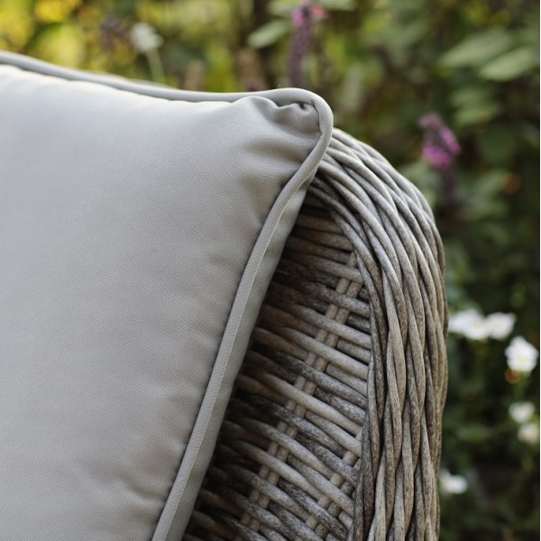 Morgon - Lounge-Set aus grauem synthetischem Rattan + Reinigungsspray für Gartenmöbel Morgon - Lounge-Set aus grauem synthetischem Rattan + Reinigungsspray für Gartenmöbel
