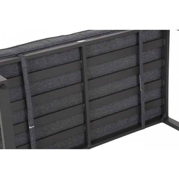 Modulsofa Mediolan med bord - Gr/mrkegr