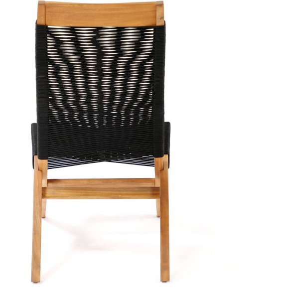 Lekvall stol - Svart rep/Akacia