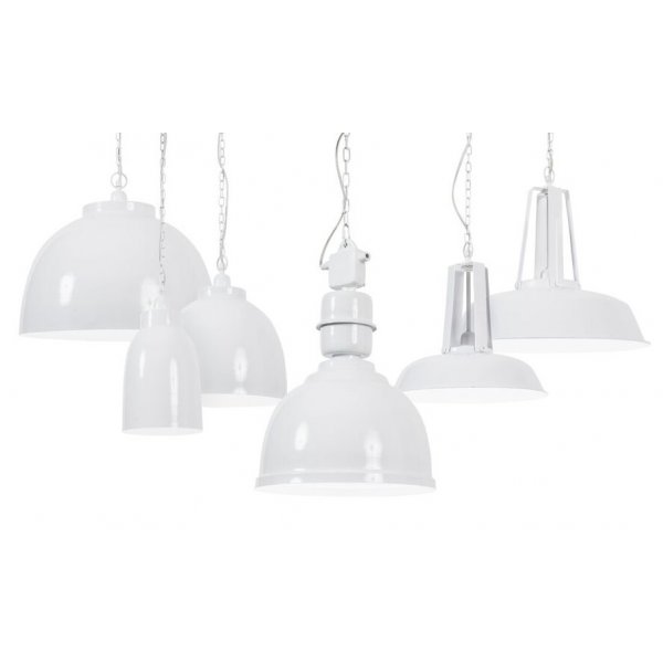 Gansevort taklampa 30 - Vitlackad metall