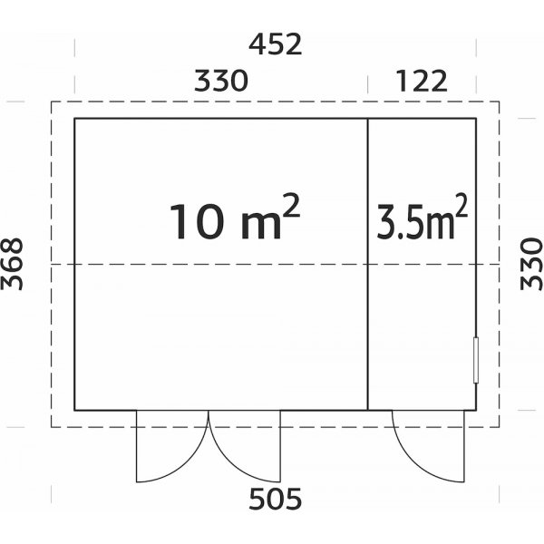 Olaf F�rr�dsbod & cykelbod - 13,5 m�