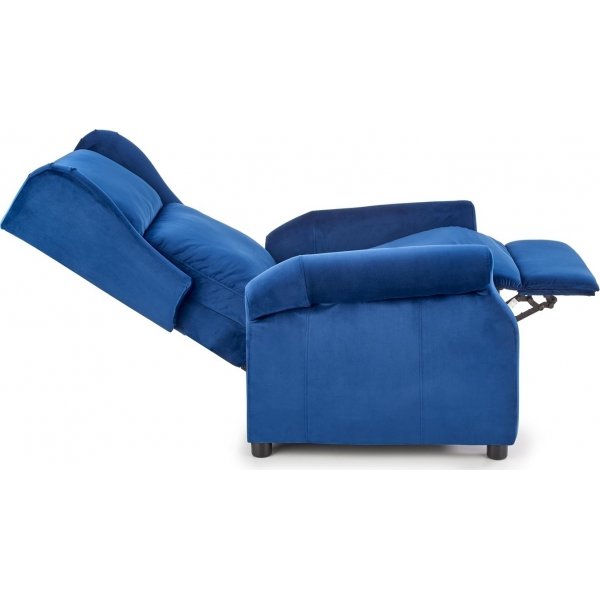 Reclinerf�t�lj i bl�tt tyg
