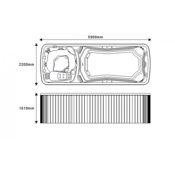 Swimspa Aqua S06M - 5,9 m Swimspa Aqua S06M - 5,9 m