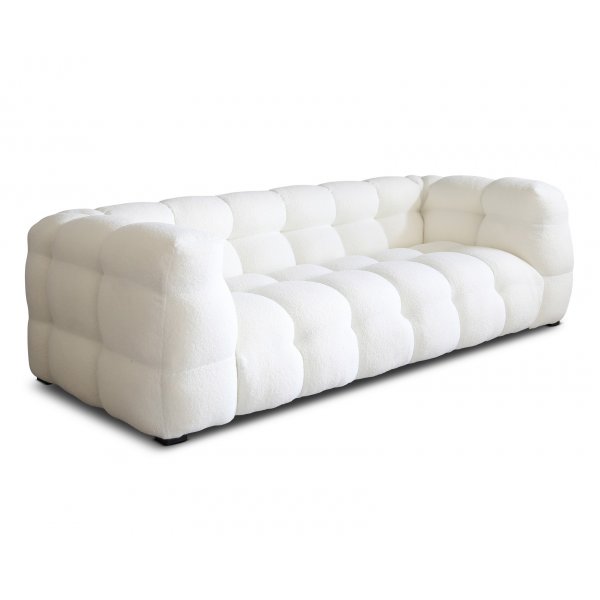 3-sits Soffa Cream Teddy 235 cm