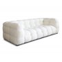 3-sits Soffa Cream Teddy 235 cm