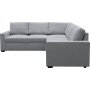 H�rnsoffa Belissa med b�ddfunktion och f�rvaring - 235x235 cm - m�rkgr�