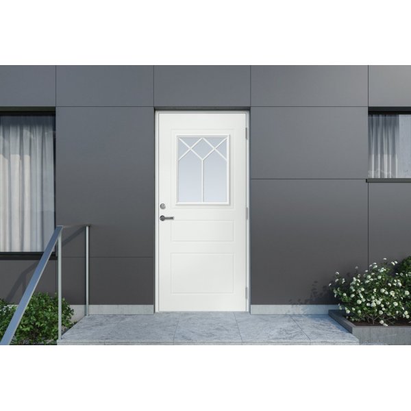 Haustür Brüssel - mit Glas + Bedrucktes Paket Haustür Brüssel - mit Glas + Bedrucktes Paket