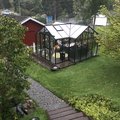 Kundbild Växthus Saturnus med härdat glas - 12,8 m²: Växthuset Saturnus !
