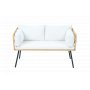 Balkongset 2-sits soffa med bord + Kompakt loungeset f�r balkong + Beige