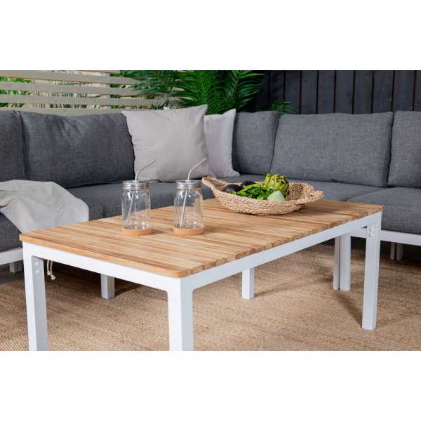 Bennbo Soffbord � Vit/Teak