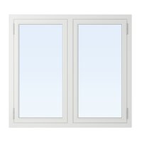 2-glasfönster Trä utåtgående - 2-Luft - Vit