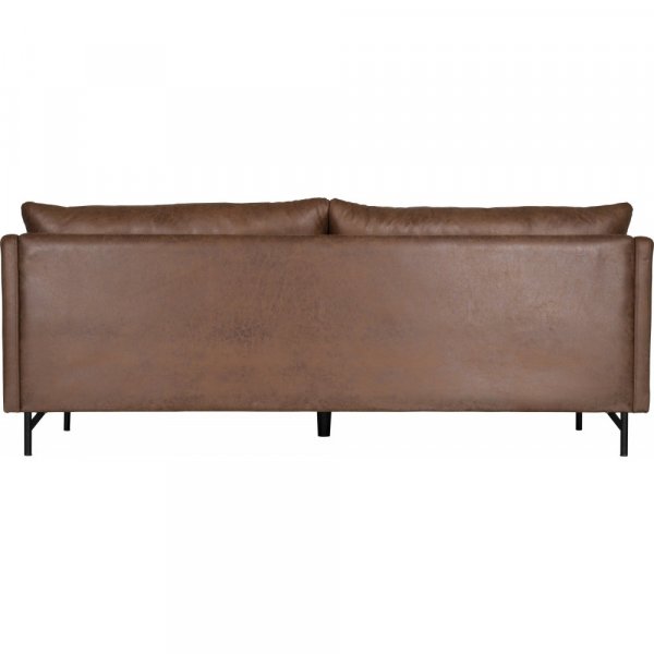Vintage soffa 3-sits brun 223 cm