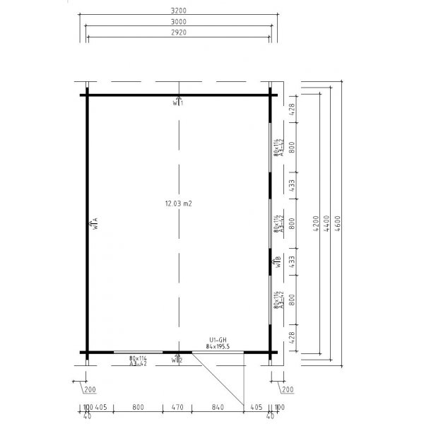 Friggebod Kajsa B - 14 m² Friggebod Kajsa B - 14 m²