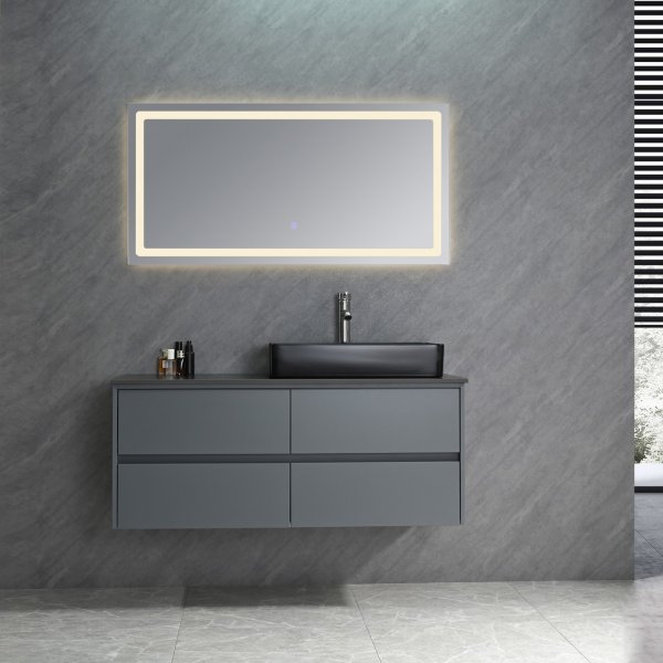 Baddrumsmbler Vanity - Gr & Svart