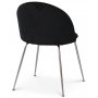 Art velvet stol - Svart / Krom