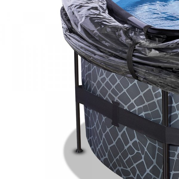 Pool ø450 cm Premium + Kupoltak & värmepump Pool ø450 cm Premium + Kupoltak & värmepump