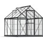 Canopia Harmony Drivhus i Polycarbonat 4,6 m - Mrkegr/klart glas