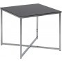 Cross sidobord 50 cm - Krom/svart
