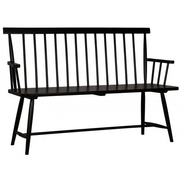 Pinnsoffa Karl Svart - 138 cm
