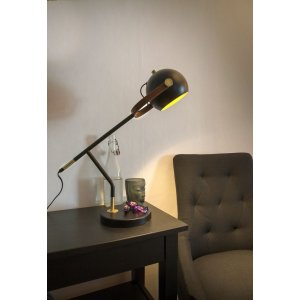 Skrivbordslampa - Svart/matt m�ssing