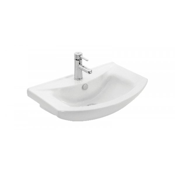 Badrumsm�bler Mare 55 - Vitt med spegelsk�p