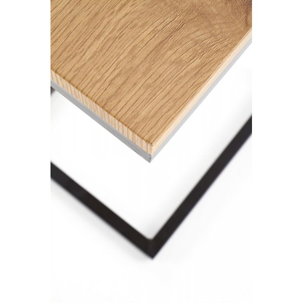 Sidobord / Laptop-bord - Ek/svart